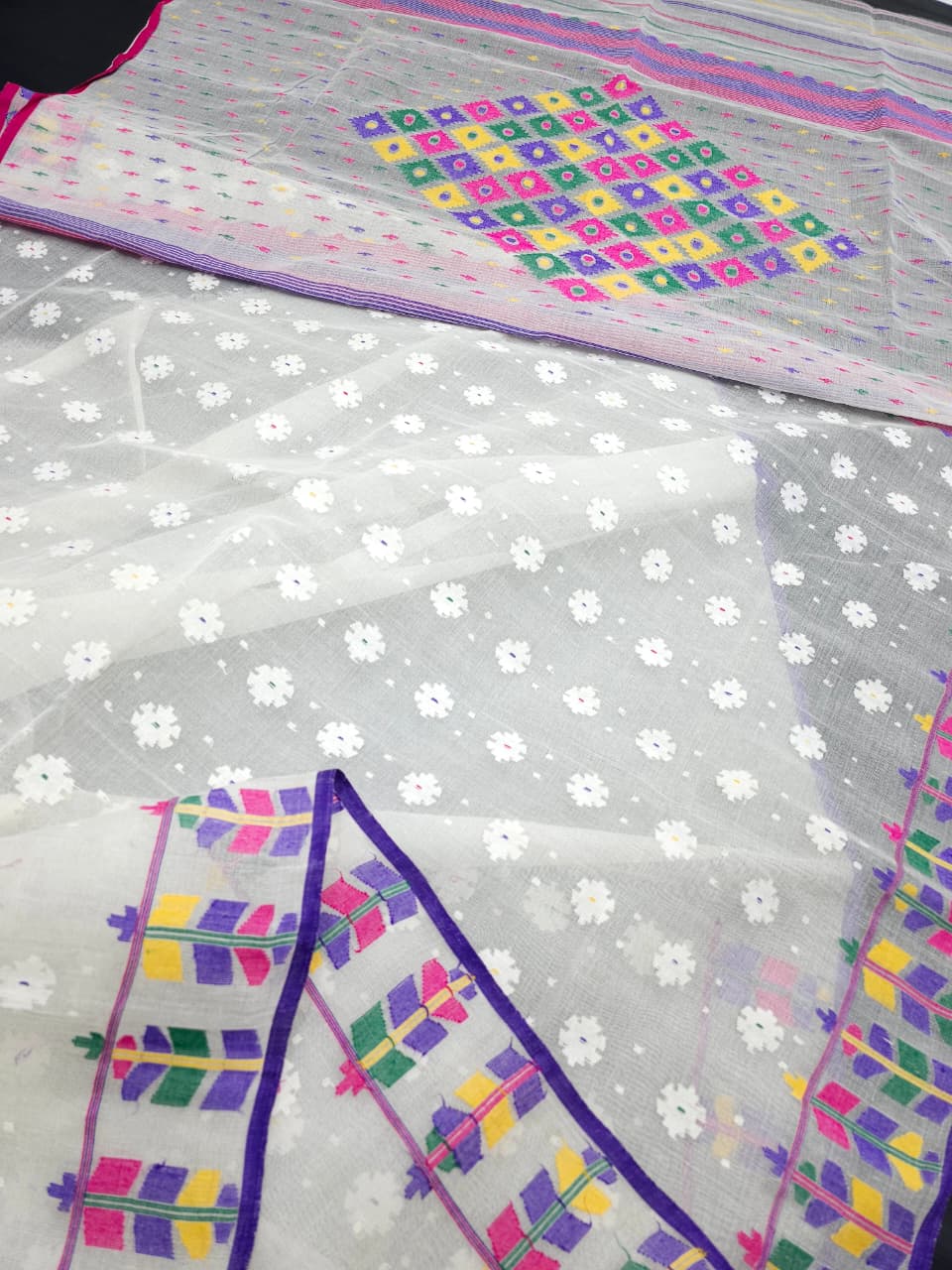 Cotton Jamdani (White)