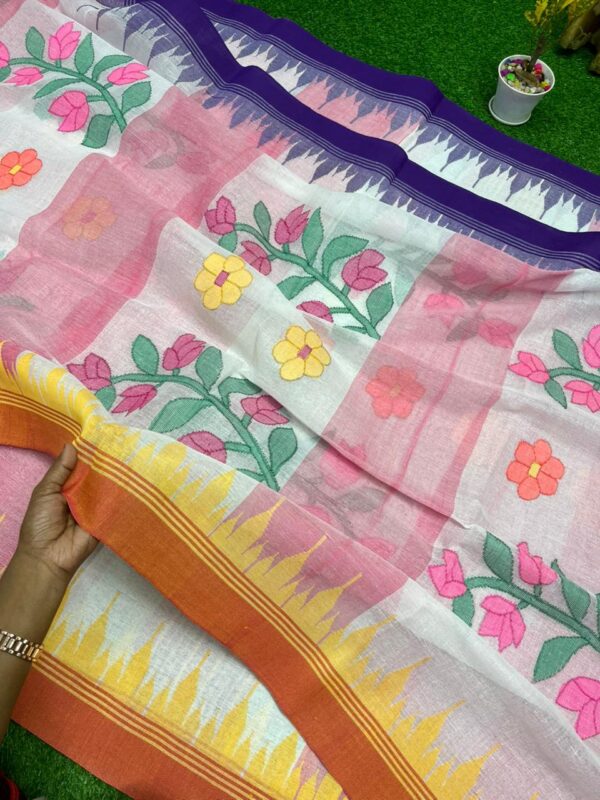 শেডেড মাল্টিকালার মনিপুরী শাড়ী